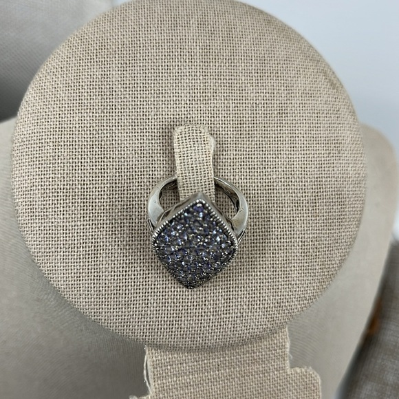 Vintage Estate 925 Sterling Silver Amethyst Statement Ring - Size 7 - Picture 3 of 17